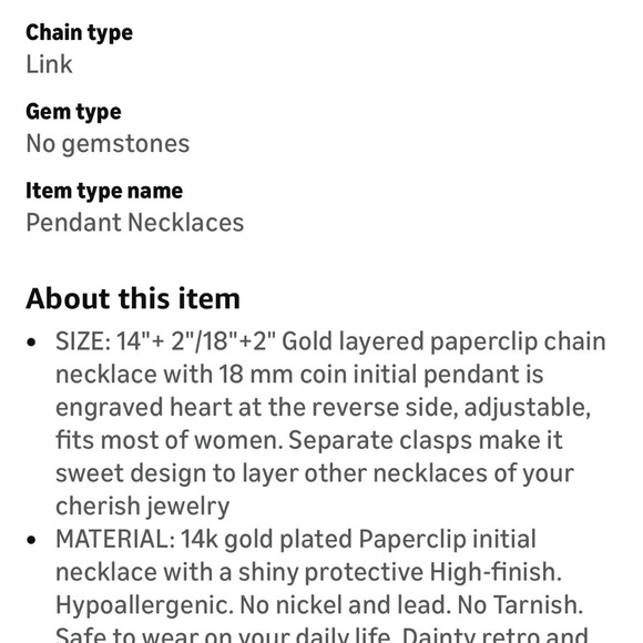 Gold Tone Jewelry Set “R” - Picture 7 of 8